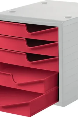 Jusqu'à Épuisement Des Stocks Boîte de rangement Styro (9000493476) 5 tiroirs gris/canneberge