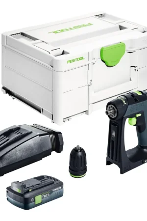 Prix Bas Festool CXS 18-Basic Perceuse-visseuse sans fil 18 V 40 Nm Brushless + 1x batterie 4,0 Ah + chargeur rapide + Systainer