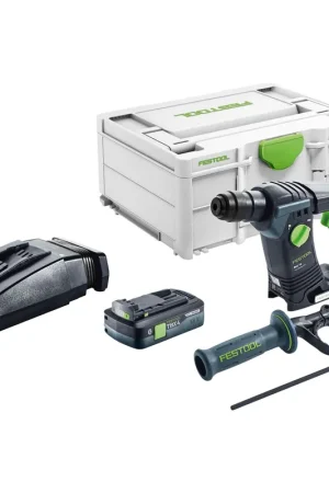 Authentique Festool BHC 18-Basic Marteau perforateur sans fil 18 V 1,8 J SDS Plus Brushless + 1x batterie 4,0 Ah + chargeur + Systainer