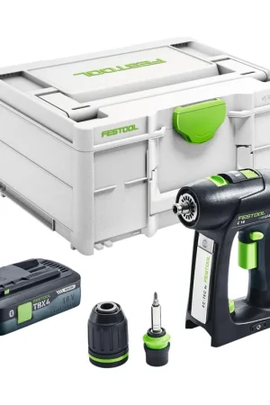 Acheter En Ligne Festool C 18-Basic-4,0 Perceuse-visseuse sans fil 18 V 45 Nm Brushless ( 577050 ) + 1x batterie 4,0 Ah + Systainer - sans chargeur