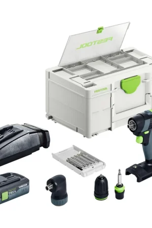 Festool TXS 18-Basic-Set Perceuse-visseuse sans fil 18 V 40 Nm Brushless + 1x batterie 4,0 Ah + chargeur rapide + Systainer Produit De Marque