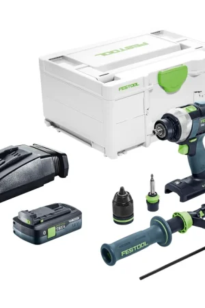 Festool TDC 18/4 I-Basic Perceuse-visseuse sans fil 18 V 75 Nm Brushless + 1x batterie 4,0 Ah + chargeur + Systainer Petit Prix
