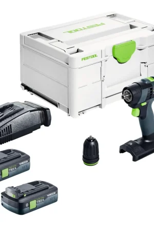 Festool TXS 18-Basic Perceuse-visseuse sans fil 18 V 40 Nm Brushless + 2x batterie 4,0 Ah + chargeur rapide + Systainer Nouveauté