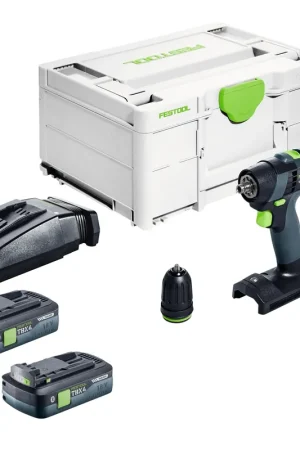 Vente Flash Festool TXS 18-Basic Perceuse-visseuse sans fil 18 V 40 Nm Brushless + 1x batterie 4,0 Ah + chargeur rapide + Systainer