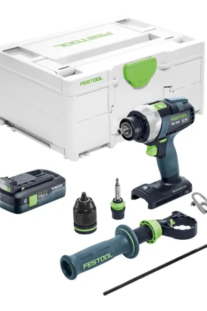 Jusqu'à Épuisement Des Stocks Festool TDC 18/4 I-Basic Perceuse-visseuse sans fil 18 V 75 Nm Brushless + 1x batterie 4,0 Ah + Systainer - sans chargeur