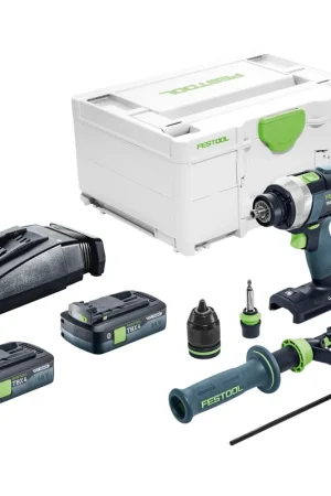Seulement Aujourd'hui Festool TDC 18/4 I-Basic Perceuse-visseuse sans fil 18 V 75 Nm Brushless + 2x batterie 4,0 Ah + chargeur + Systainer