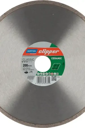 Disque à tronçonner diamanté NORTON CLIPPER Classic Ceramic Ø 200 mm alésage 30 / 25,4 mm (4000818421) Offre Exclusive