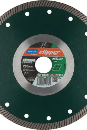 Disque à tronçonner diamanté NORTON CLIPPER Extreme Ceramic Turbo Ø 200 mm alésage 25,4 mm (4000818423) Marque