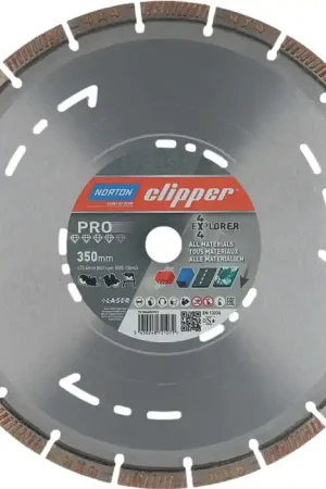 Disque à tronçonner diamanté NORTON CLIPPER 4 x 4 Explorer Ø 350 mm alésage 25,4 mm (4000818804) Commander Maintenant