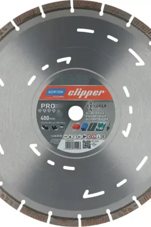 Jusqu'à Épuisement Des Stocks Disque à tronçonner diamanté NORTON CLIPPER 4 x 4 Explorer Ø 400 mm alésage 25,4 mm (4000818805)