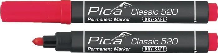 Marqueur permanent PICA Rouge classique (4000871373) Prix Bas