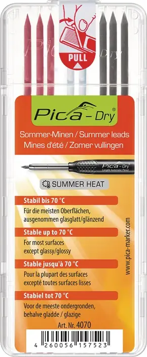 Bon Plan PICA Set de mines Pica-Dry 3x graphite, 3x rouge, 2x blanc ( 4000871414 )