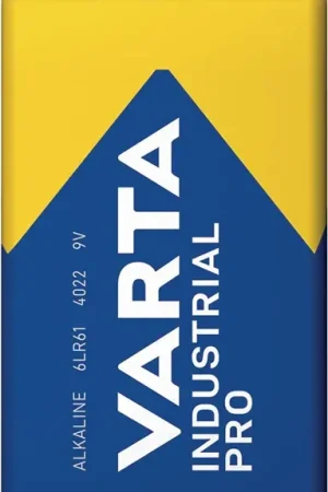 Retour Gratuit VARTA Batterie Industrial PRO 9 V 6AM6 Bloc 9V 630 mAh ( 4000876104 )
