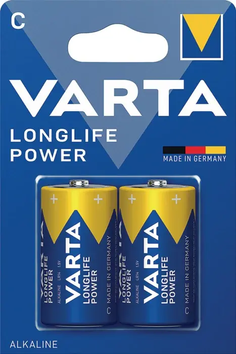 Authentique VARTA Batterie Longlife Power 1,5 V C-AM2-Baby 7800 mAh ( 4000901812 )