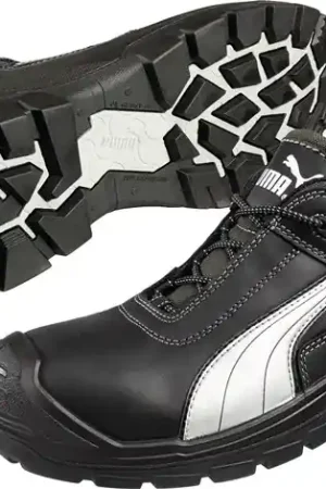Top Vente PUMA Chaussures de sécurité Cascades basses taille 46 noir/blanc ( 4300700266 )