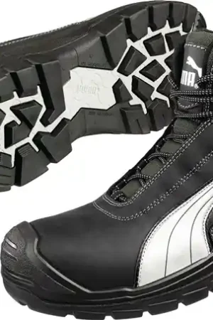 Bottes de sécurité PUMA Cascades Mid taille 45 noir/blanc ( 4300700275 ) Retour Gratuit