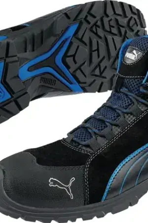 Bottes de sécurité PUMA Rio Black Mid taille 43 noir/bleu ( 4300700413 ) Offre Limitée