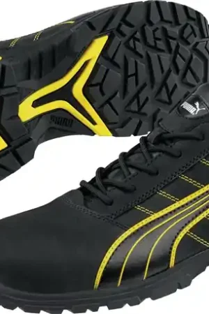 Bon Marché PUMA Chaussures de sécurité Amsterdam Low taille 45 noir/jaune ( 4300700425 )
