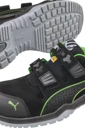Commande En Gros Sandale de sécurité PUMA Neodyme Green Low taille 45 noir/vert ( 4300700465 )