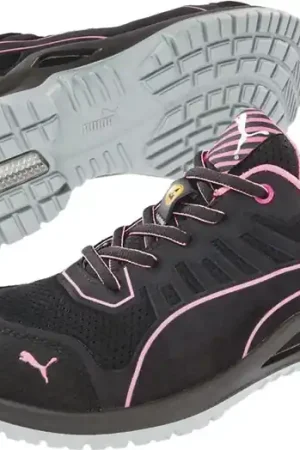 Chaussures de sécurité pour femmes PUMA Fuse TC Pink Wns Low taille 41 noir/rose ( 4300700491 ) Pas Cher