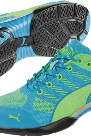 Authentique PUMA chaussure de sécurité femme Knit Blue Wns Low taille 40 bleu/vert (4300700654)