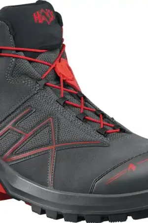 Usine Directe Bottes de sécurité HAIX Connexis(R) GTX mid taille 9 (43) gris/rouge ( 4721000573 )