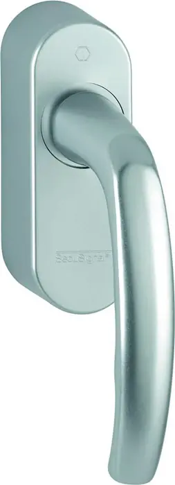 Meilleure Vente HOPPE poignée de fenêtre Atlanta 0530/FR-408 aluminium F9 / couleur acier (8000347453)