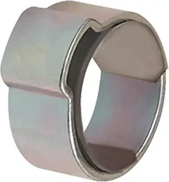 Collier de serrage RIEGLER 1 oreille en acier, galvanisé brillant (W1) (8000367348) Dernière Chance
