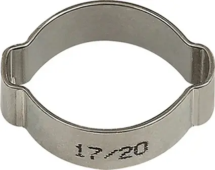 Haute Qualité RIEGLER Collier de serrage 2 oreilles en acier inoxydable 1.4301 (W4) (8000367362)