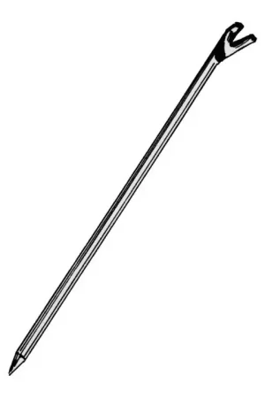 Haute Qualité IDEAL Pied de biche long. 1 500 mm largeur 30 mm forme ronde ( 4000815746 )
