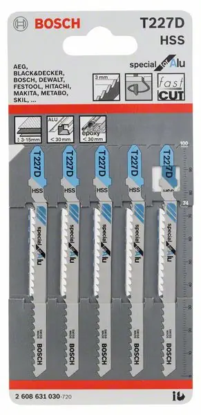 BOSCH Lame de scie sauteuse T 227 D ( 4000837528 ) Retour Gratuit