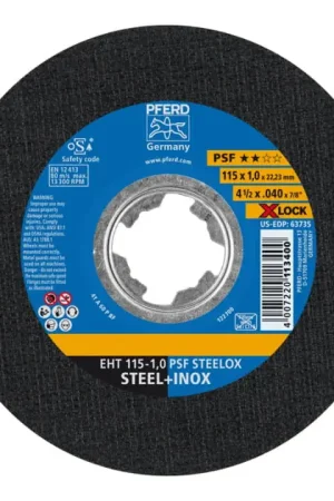Offre Exclusive PFERD Disque à tronçonner X-LOCK PSF STEELOX D125x1 mm droit ( 4000840243 )