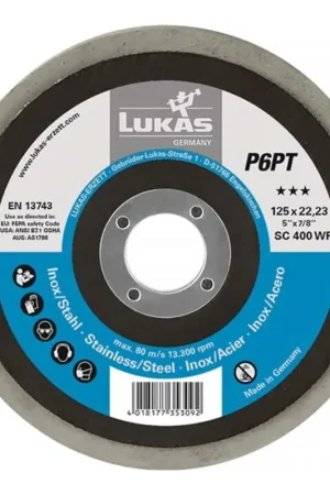 LUKAS Polissoir P6PT D. 125 mm D. de perçage 22,23 mm ( 4000840860 ) Super Prix