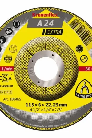 KLINGSPOR Meule à ébarber A 24 Extra D115xép.6 mm ( 4000841473 ) Meilleur Prix