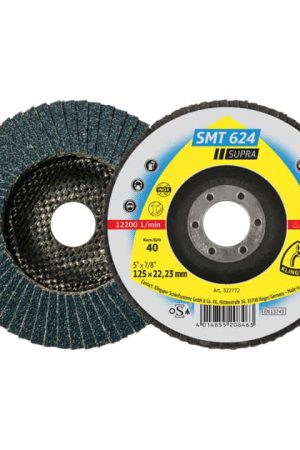 Jusqu'à Épuisement Des Stocks KLINGSPOR Disque à lamelles SMT 624 Supra D. 125 mm granulat. 80 12 degr. conique ( 4000842316 )