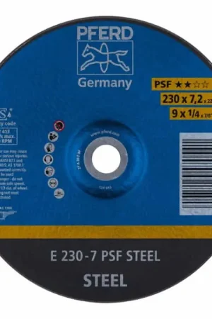 PFERD Meule à ébarber PSF STEEL D230xS7,2 mm ( 4000842653 ) Produit De Marque