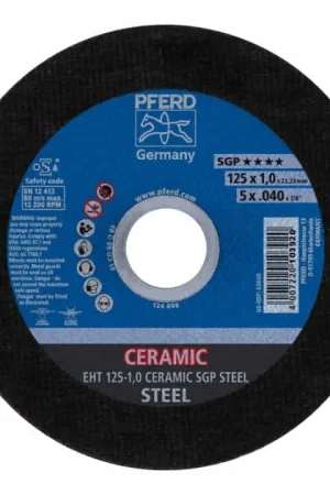 PFERD Disque à tronçonner Ceramic SGP Steel D125x1 mm droit ( 4000843076 ) Prix Bas
