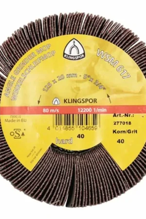 Dernier Modèle KLINGSPOR Meuleuse d’angle à lamelles WSM 617 120 marron ( 4000843661 )