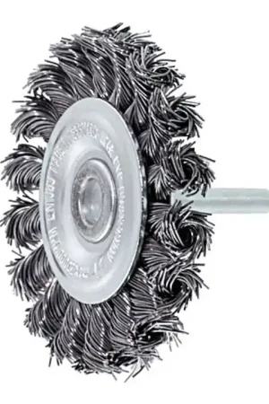 LESSMANN Brosse plate D. 75 mm tige 6 mm épaiss. de fil 0,5 mm ( 4000844913 ) Petit Prix