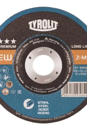 Petit Prix TYROLIT Meule à ébarber LONGLIFE Z-MAX D125xép.7 mm ( 4000845206 )