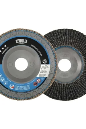 TYROLIT Disque à lamelles LONGLIFE C-TRIM D. 125 mm granulation 80 plat ( 4000845237 ) Dernière Chance