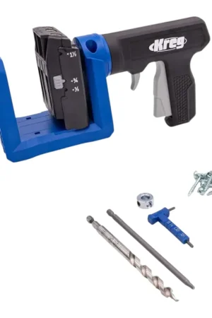 KREG Jig 520 PRO Gabarit de Perçage de trous de poche ( KPHJ520PRO ) + Foret étagé + Embout + Vis + Serre-joint Certifié