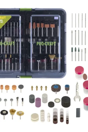 Procraft GK-418 Set d'accessoires 418 pièces universel pour meuleuses droites Promotion