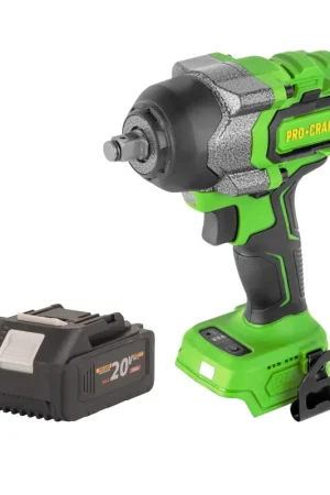 Procraft PWA36bb Clé à choc sans fil 20 V 850 Nm 1/2" Brushless + 1x batterie 4,0 Ah - sans chargeur Super Prix