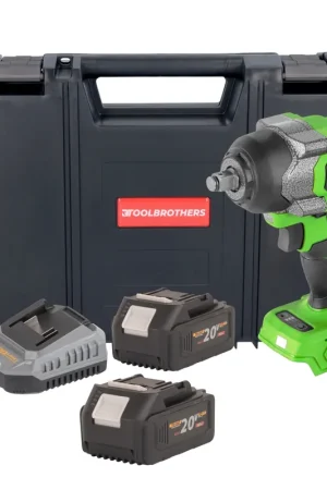 Prix Cassé Procraft PWA36bb Clé à choc sans fil 20 V 850 Nm 1/2" Brushless + 2x batterie 4,0 Ah + chargeur + RHINO Toolcase