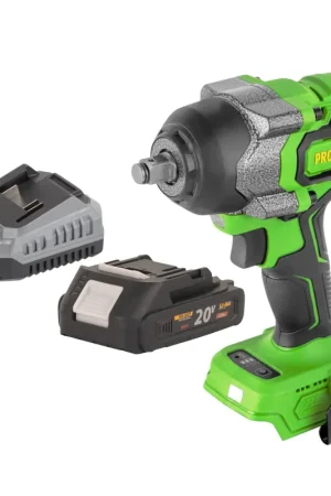 Procraft PWA36bb Clé à choc sans fil 20 V 850 Nm 1/2" Brushless + 1x batterie 2,0 Ah + chargeur Prix Bas