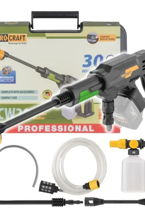 Procraft CW20bb Nettoyeur haute pression sur batterie 20 V 30 bar 180 l/h Brushless + coffret - sans batterie, sans chargeur Marque