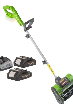 Promotion Procraft PSB20bb Fraise à neige sans fil 20 V 300 mm + 2x batterie 2,0 Ah + chargeur
