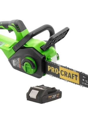 Prix Cassé Procraft PKA38 Tronçonneuse à chaîne sans fil 20 V 304 mm Brushless + 1x batterie 2,0 Ah - sans chargeur
