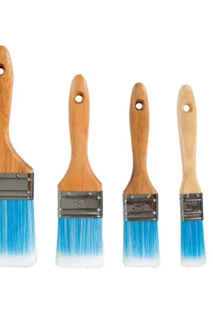 LOT DE 5 PINCEAUX PLATS DE 19, 25, 40, 50 et 75 mm Meilleure Vente